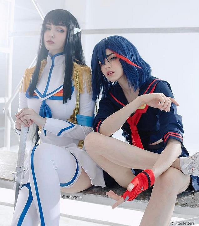 性感身材加上漫畫臉!俄妹COS《斬服少女》女主纏流子 性感身材加上漫畫臉!俄妹COS《斬服少女》女主纏流子