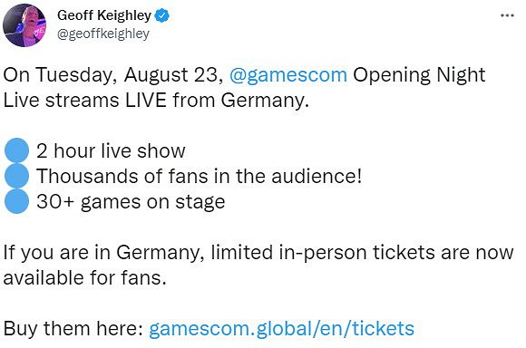 2022年科隆展開幕之夜將展示超30款遊戲 時長2小時 2022年科隆展開幕之夜將展示超30款遊戲 時長2小時