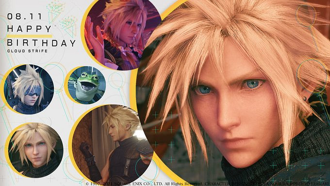 《太空戰士7》主角克勞德迎來生日 官推發布賀圖慶生