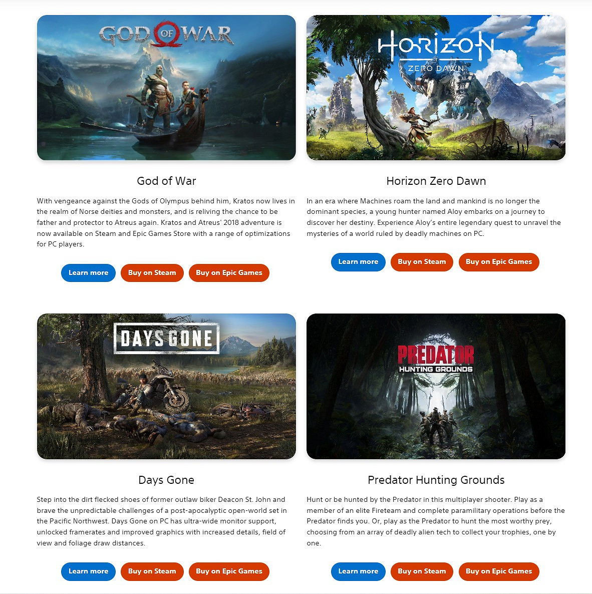 登陸PC的PlayStation遊戲 現在有了自己的官網 登陸PC的PlayStation遊戲 現在有了自己的官網