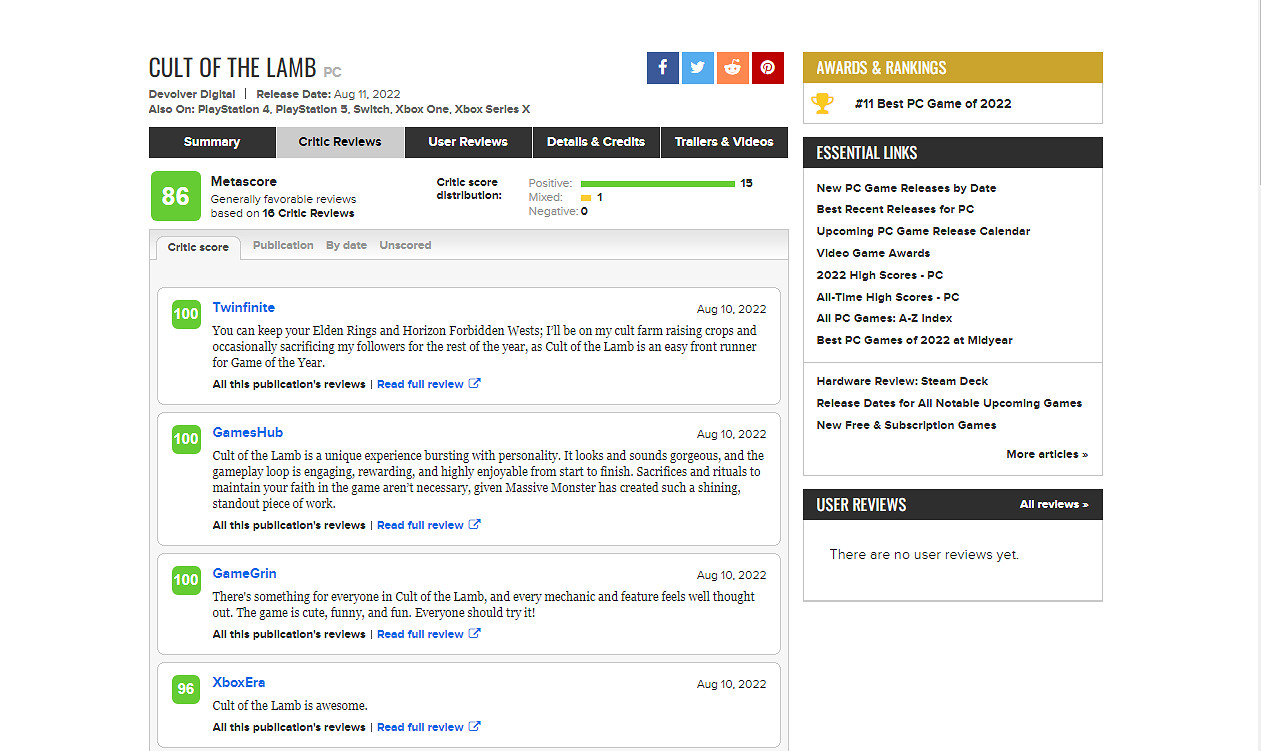 模擬經營遊戲《咩咩啟示錄》媒體評分解禁 MC均分86！