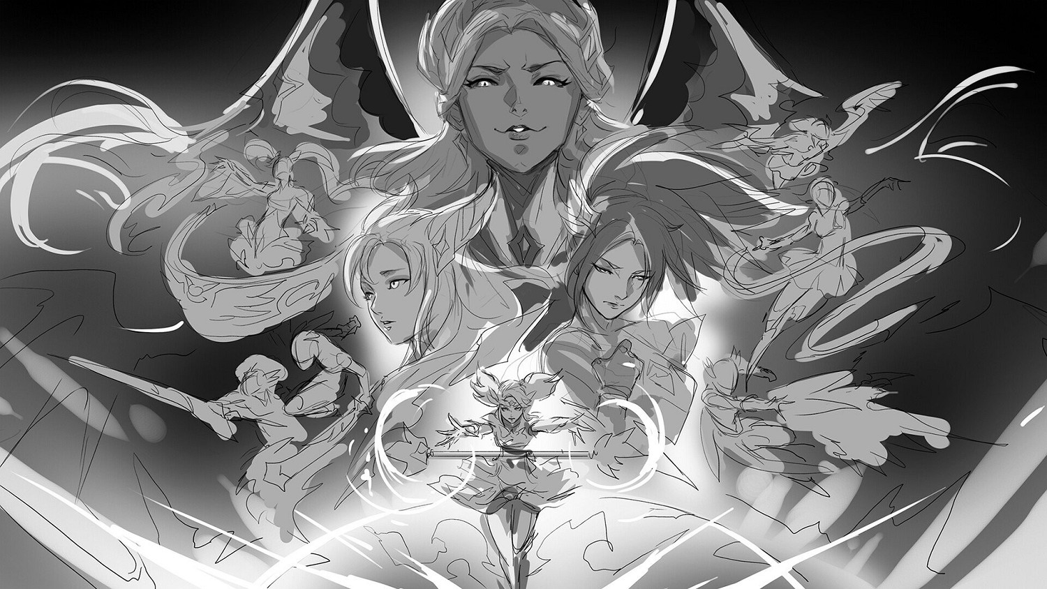 《LOL》星之守護者系列海量壁紙 唯美畫風美女超多！