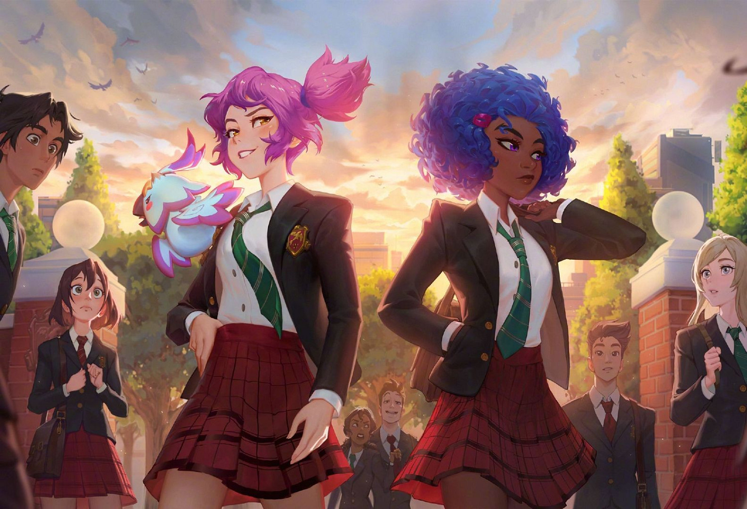 《LOL》星之守護者系列海量壁紙 唯美畫風美女超多！