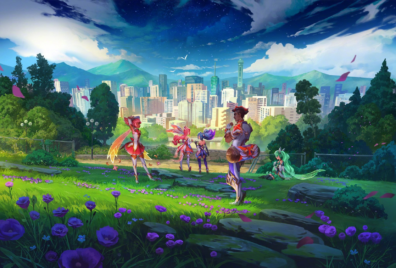 《LOL》星之守護者系列海量壁紙 唯美畫風美女超多！