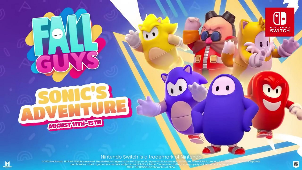 《Fall Guys:終極淘汰賽》音速小子連動宣傳影片 活動持續到8月15日 《Fall Guys:終極淘汰賽》音速小子連動宣傳影片 活動持續到8月15日