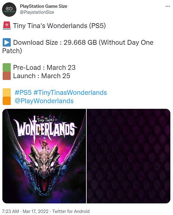 《小蒂娜的奇幻樂園》PS5版預載大小公布 無首日更新檔接近30GB