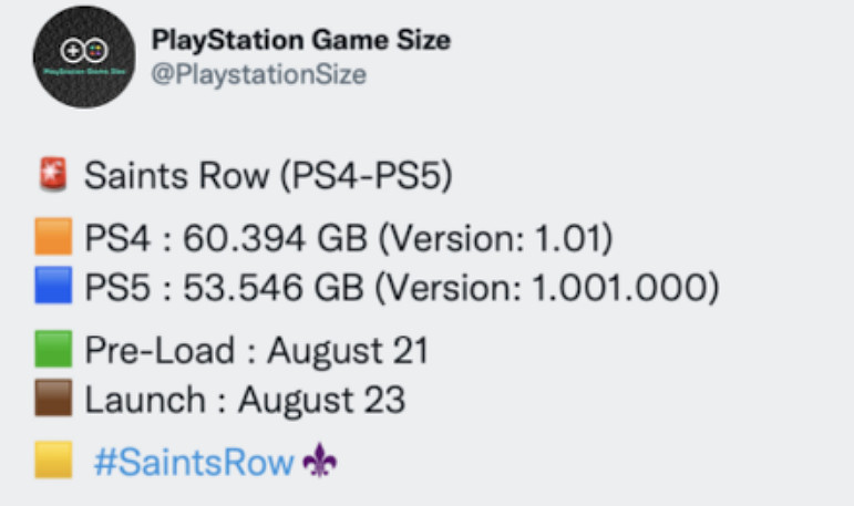 8.21預載開啟！《黑街聖徒：重啟版》PS4/5容量曝光