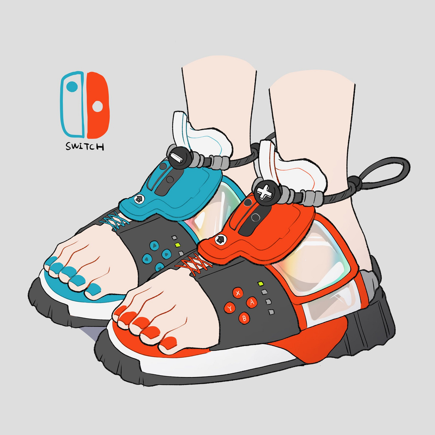 繪師分享［遊戲機主題鞋］：曆代電玩主機化身潮流單品