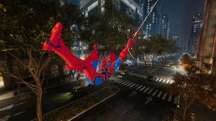 《漫威蜘蛛人》全局光追MOD：光暈拉滿！爆炸對比度