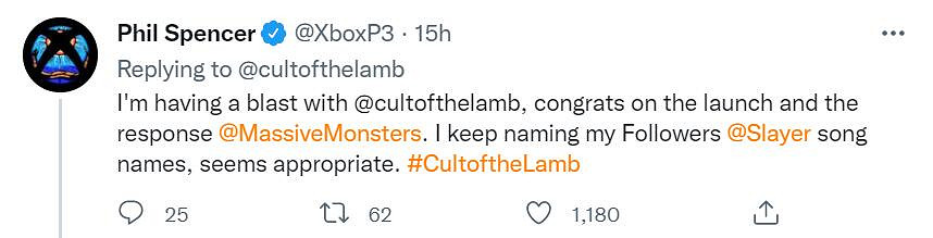 Xbox老大沉迷《咩咩啟示錄》：追隨者還以歌曲命名！