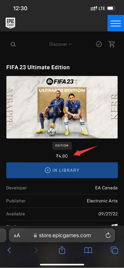 EA就0.4元bug價瘋搶《FIFA 23》表態:搶到就歸你了! EA就0.4元bug價瘋搶《FIFA 23》表態:搶到就歸你了!