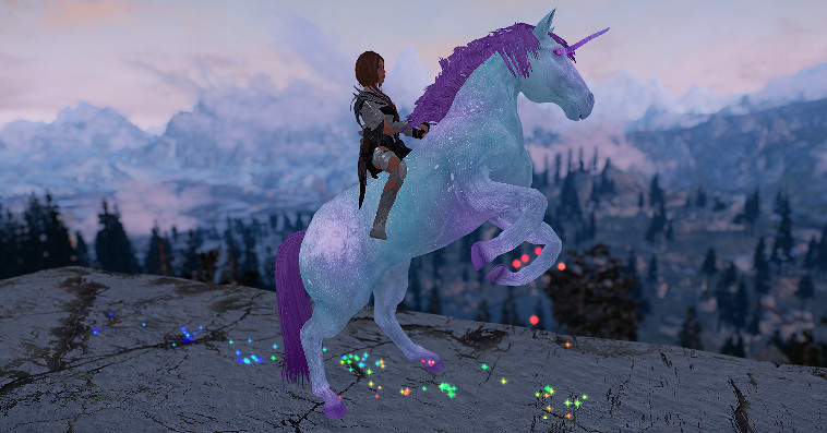 烈焰戰馬好帥氣!《上古卷軸V:無界天際》巫師坐騎MOD 烈焰戰馬好帥氣!《上古卷軸V:無界天際》巫師坐騎MOD