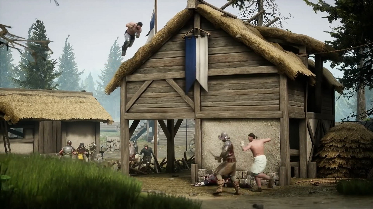 格鬥天王爭霸賽!《雷擊劍鬥》兩位猛男赤裸上身打拳架 格鬥天王爭霸賽!《雷擊劍鬥》兩位猛男赤裸上身打拳架