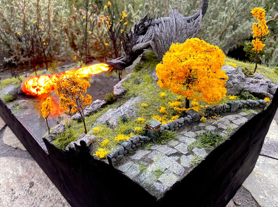 高玩打造《艾爾登法環》情景模型 精細極致還原失恩者對決飛龍亞基爾