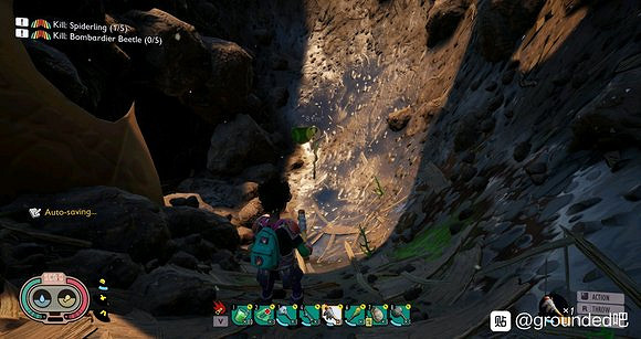 Grounded任務標記地點鏟鉤在哪裡