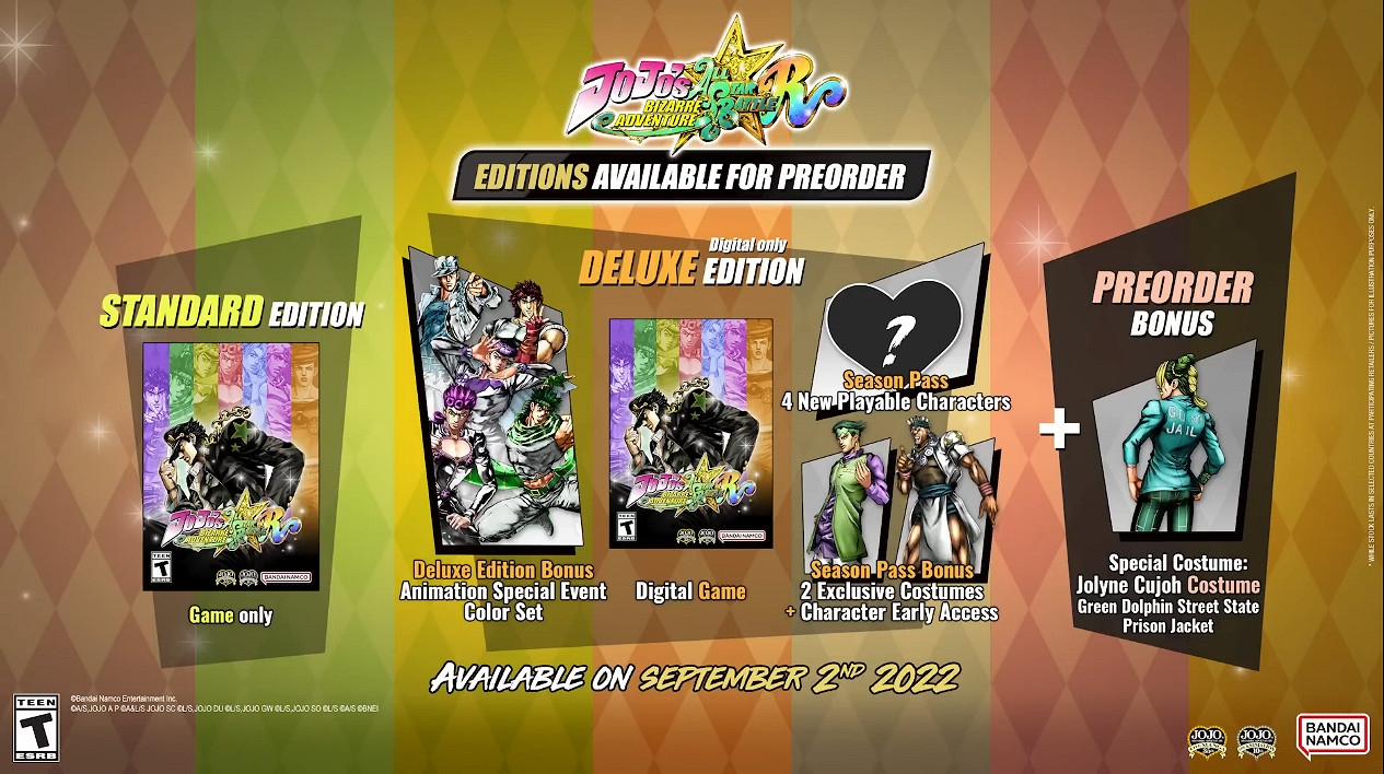 《JOJO群星之戰重製版》系統介紹公開!9月正式發售 《JOJO群星之戰重製版》系統介紹公開!9月正式發售