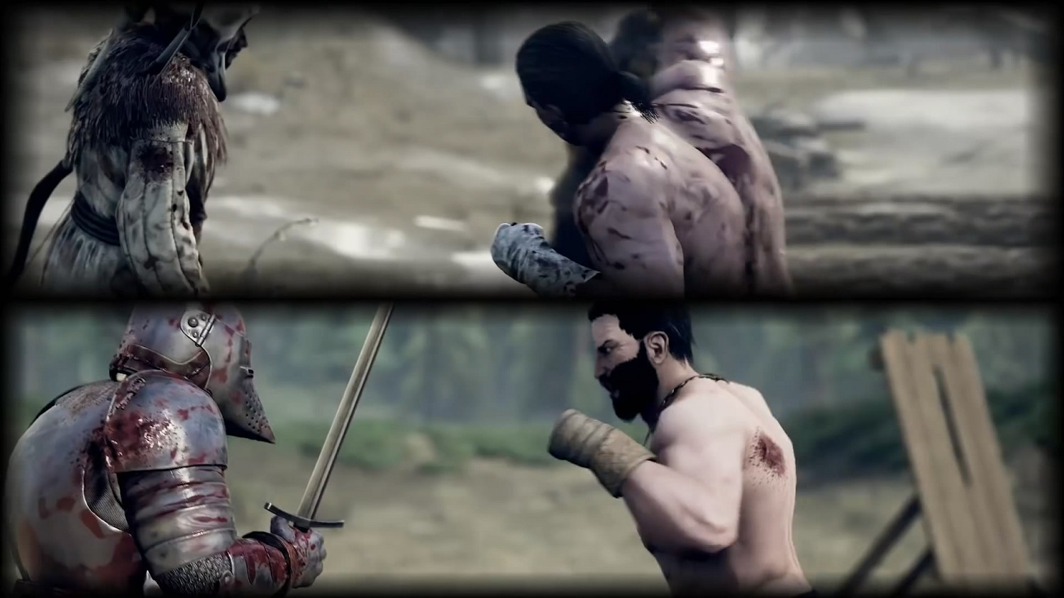 格鬥天王爭霸賽!《雷擊劍鬥》兩位猛男赤裸上身打拳架 格鬥天王爭霸賽!《雷擊劍鬥》兩位猛男赤裸上身打拳架