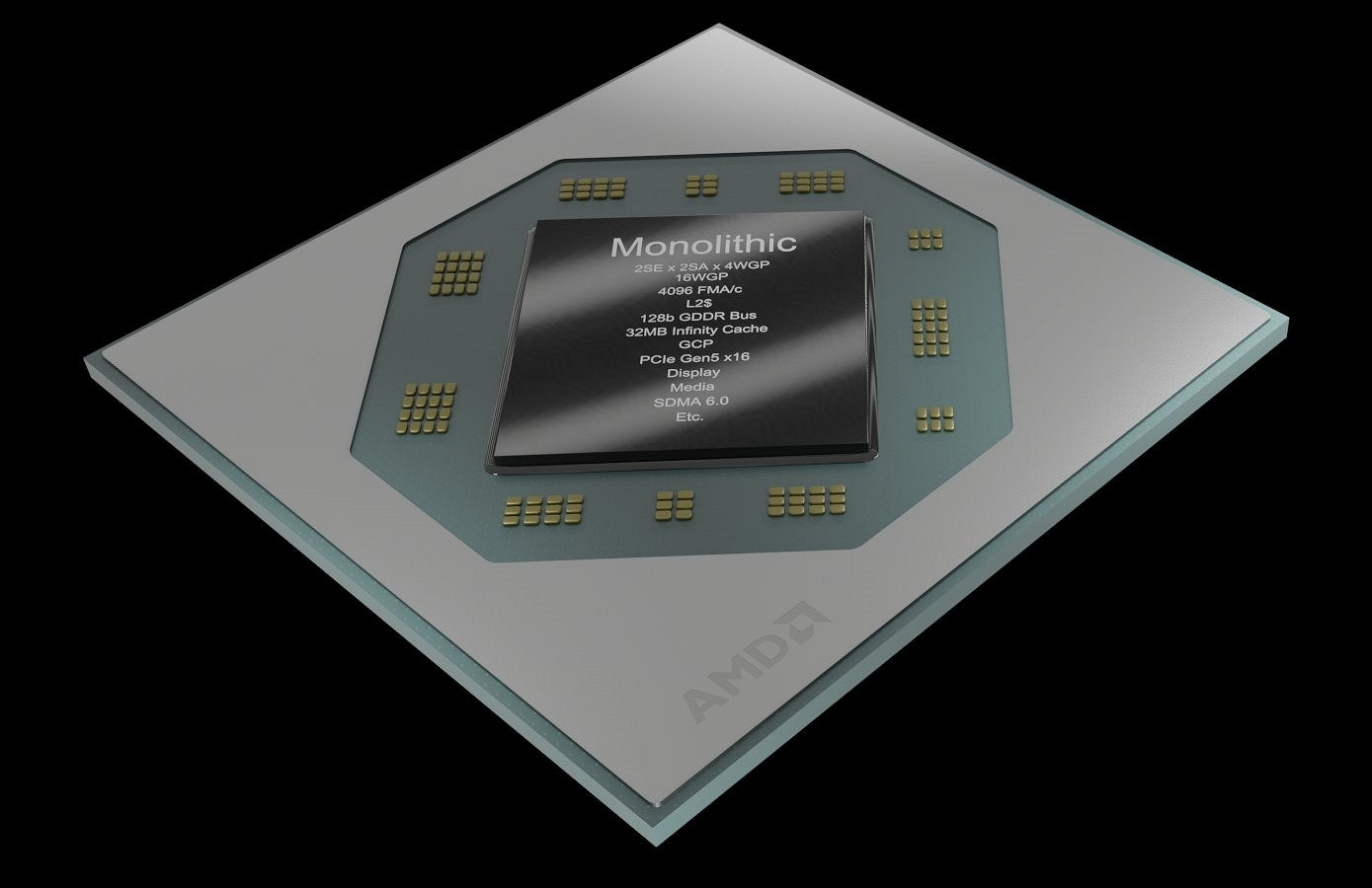 AMD下代三大GPU核心靚照公布:瘦成一道閃電 AMD下代三大GPU核心靚照公布:瘦成一道閃電