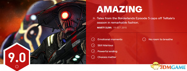 完美收官！《邊緣禁地傳說》最終章獲IGN 9分好評
