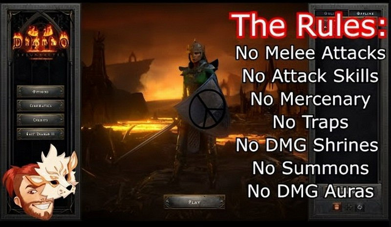 玩家完成《暗黑2》驚人挑戰 不用物理法術攻擊通關地獄 玩家完成《暗黑2》驚人挑戰 不用物理法術攻擊通關地獄