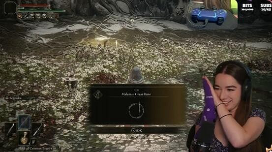 行雲流水！美女主播1級單手擊殺《艾爾登法環》女武神