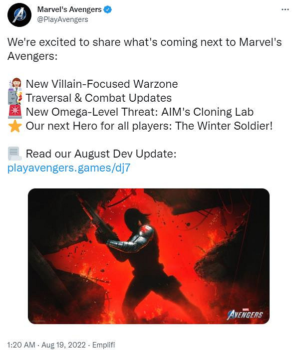 《漫威復仇者聯盟》新內容預告 全新英雄冬兵即將上線 《漫威復仇者聯盟》新內容預告 全新英雄冬兵即將上線