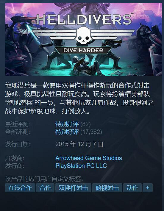 《地獄潛者2》或已泄露！前作是索尼的第一款PC遊戲