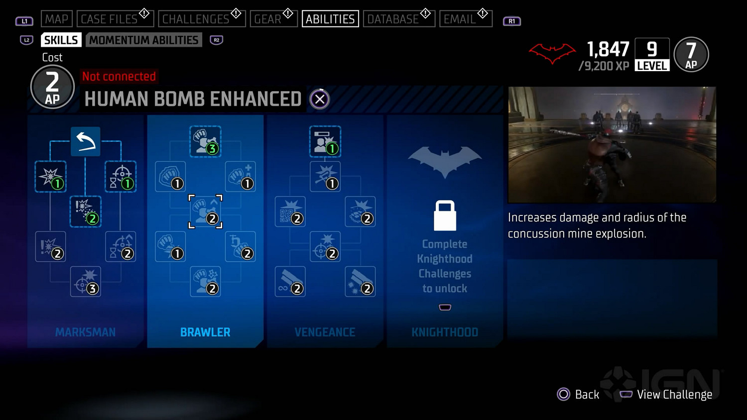 IGN《高譚騎士》新影片：詳細介紹角色技能樹系統！