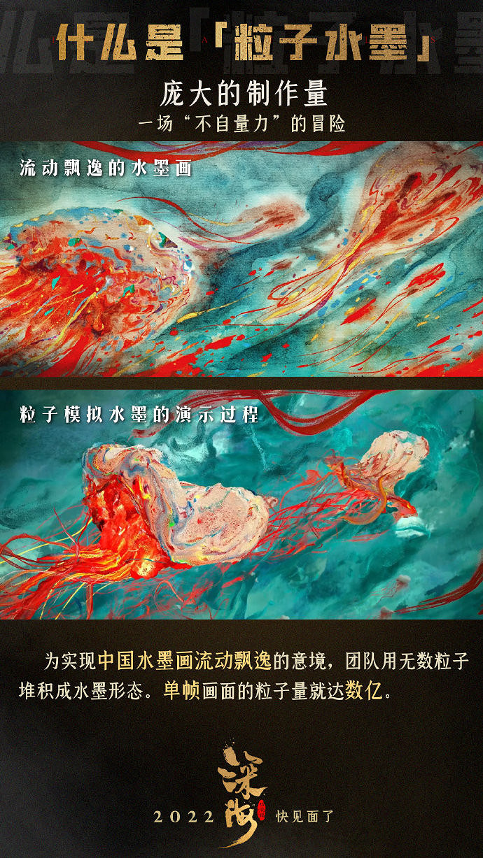 中國大陸研發動畫電影《深海》“粒子水墨”特輯 年內上映 中國大陸研發動畫電影《深海》“粒子水墨”特輯 年內上映