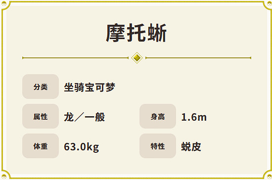 寶可夢朱紫寶可夢摩托蜥有什麽特點