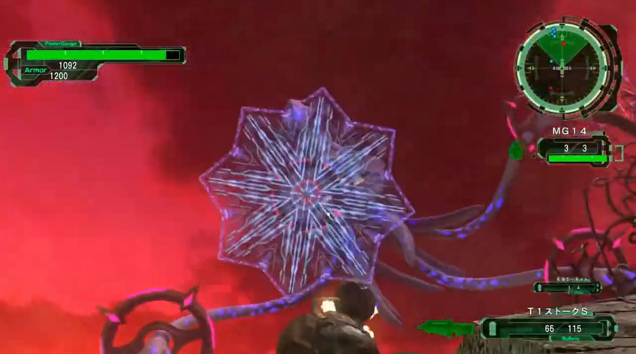 《地球防衛軍6》Boss戰展示 四人合力激戰觸手怪! 《地球防衛軍6》Boss戰展示 四人合力激戰觸手怪!