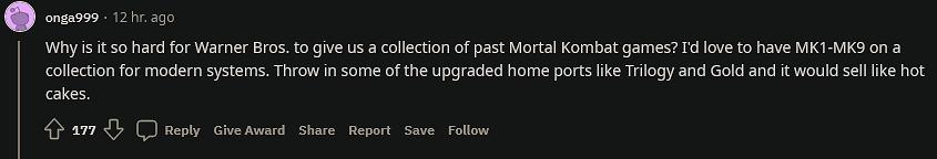 《真人快打》30周年捆綁包洩露 令粉絲倍感失望