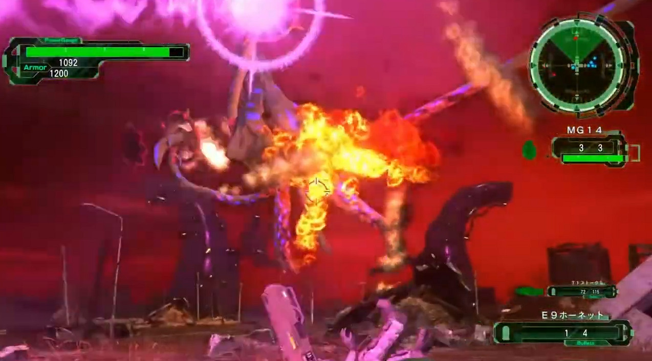 《地球防衛軍6》Boss戰展示 四人合力激戰觸手怪! 《地球防衛軍6》Boss戰展示 四人合力激戰觸手怪!