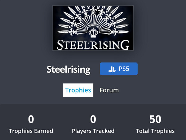 類魂ARPG《鋼之崛起》遊戲獎杯列表公布！共計50個