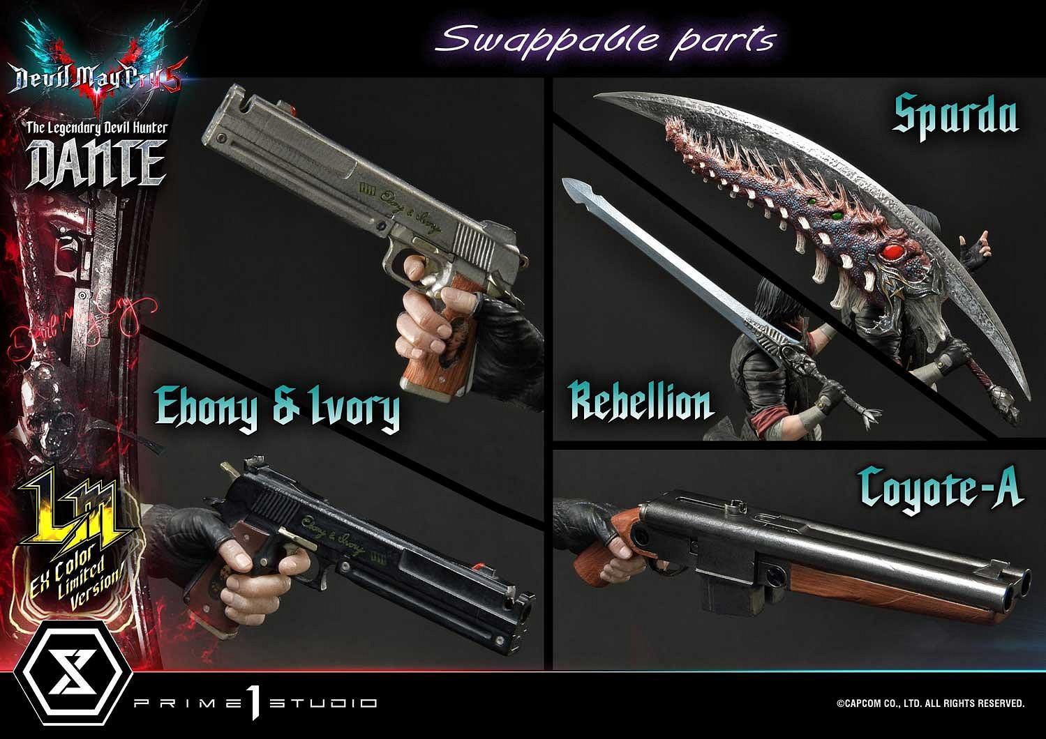 P1S推出《惡魔獵人5》但丁、尼祿1/4雕像 單款售價約新台幣36558元