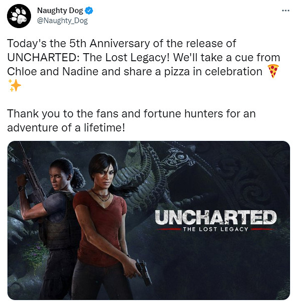 《神秘海域:失落的遺產》發售5周年!頑皮狗發文紀念 《神秘海域:失落的遺產》發售5周年!頑皮狗發文紀念