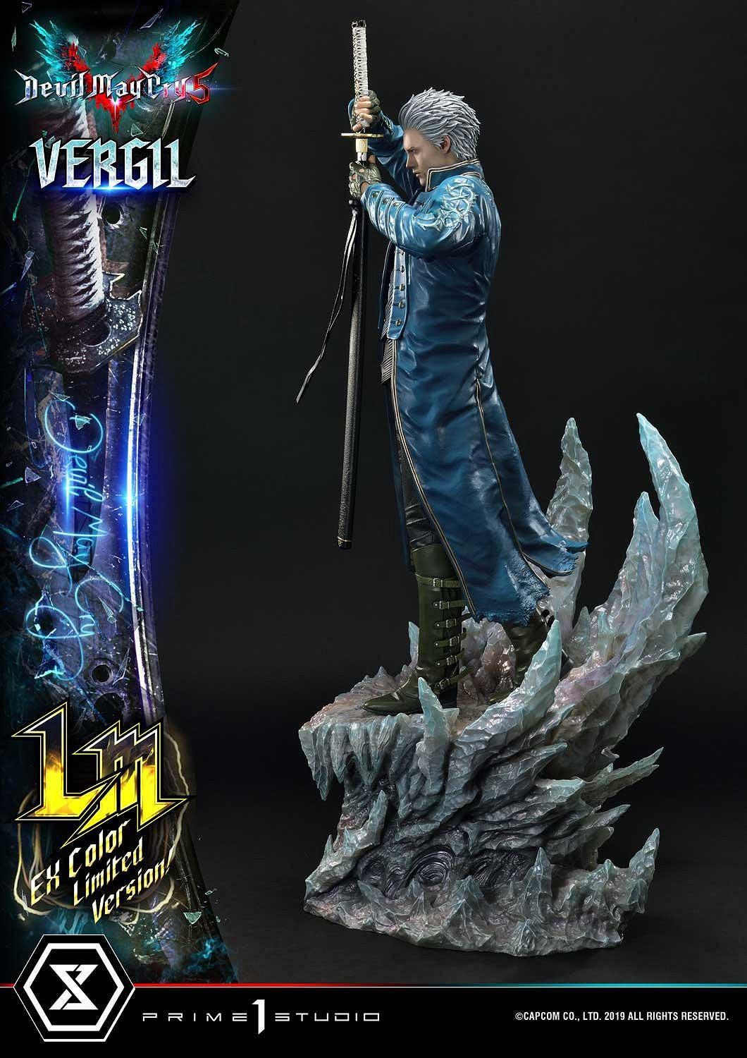 《惡魔獵人5》維吉爾高階雕像 全高77公分全球限量350個 《惡魔獵人5》維吉爾高階雕像 全高77公分全球限量350個