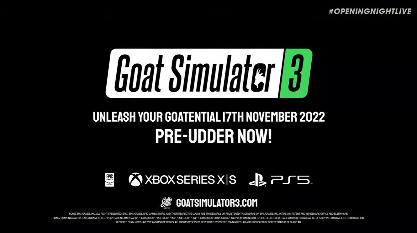 GC22：《模擬山羊3》實機展示影片 玩法沙雕腦洞大開