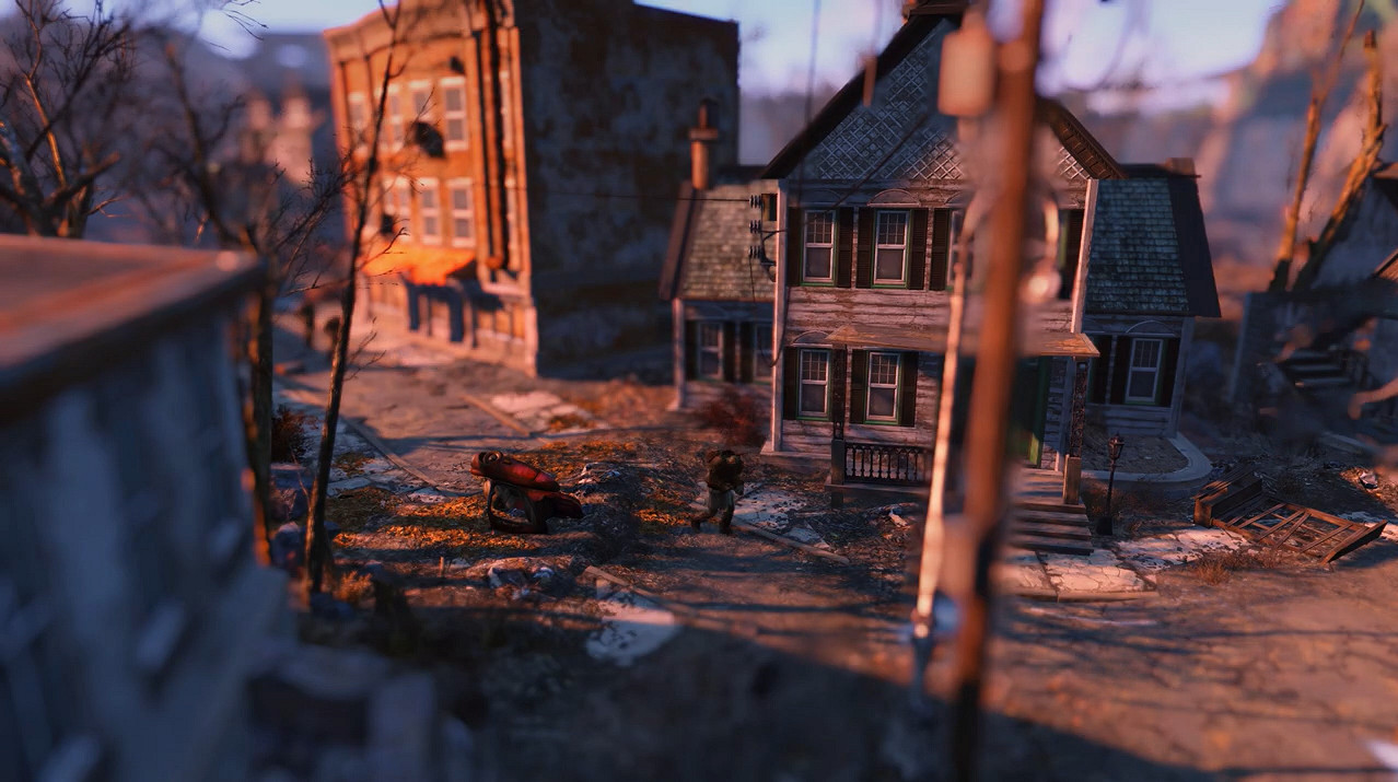 末世中的曙光！《輻射4》移軸攝影：精致還原鑽石城！