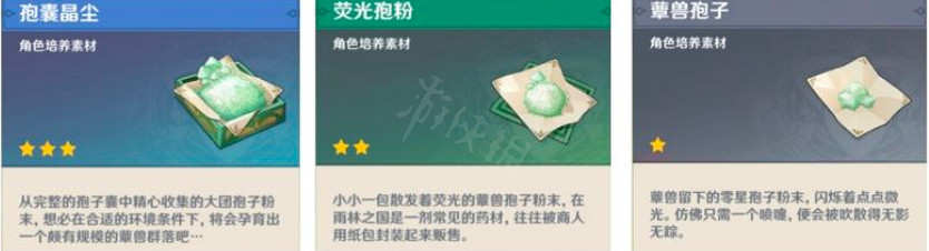 《原神》蕈獸不同狀態下都掉落什麽？蕈獸不同狀態下掉落物介紹