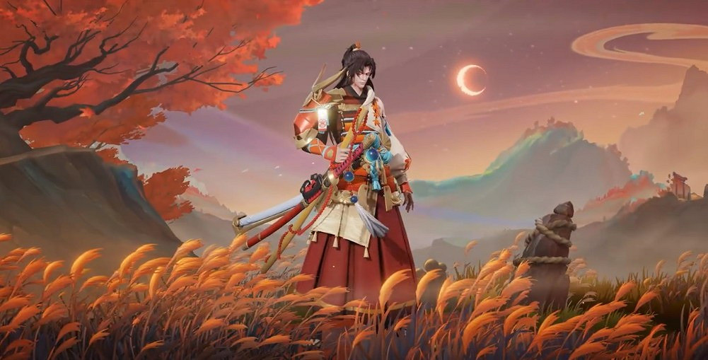 《王者榮耀》橘右京新皮膚楓霜盡展示 今日上線