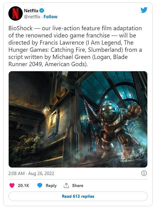 《生化奇兵》電影將由《我是傳奇》的導演執導 《生化奇兵》電影將由《我是傳奇》的導演執導