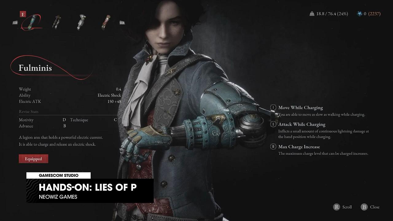 類魂《匹諾曹的謊言》5分鐘實機 尼祿對這胳膊羨慕了 類魂《匹諾曹的謊言》5分鐘實機 尼祿對這胳膊羨慕了