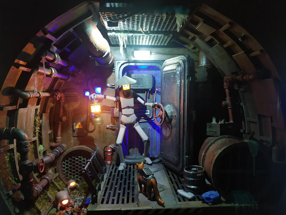 逼真還原!大神製作貓貓冒險遊戲《Stray》主題書架 逼真還原!大神製作貓貓冒險遊戲《Stray》主題書架