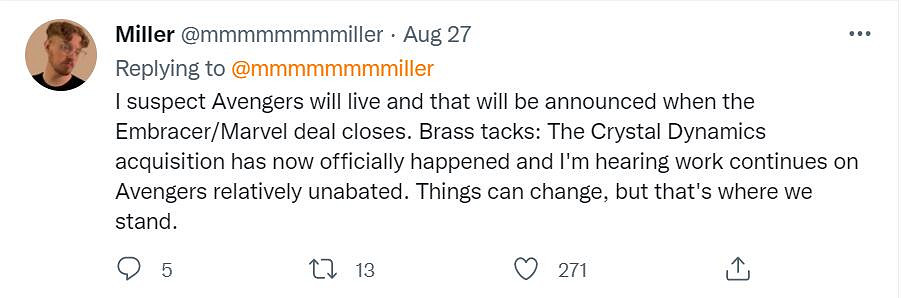 《銀護》續作?曝Embracer將與漫威合作推出更多遊戲 《銀護》續作?曝Embracer將與漫威合作推出更多遊戲