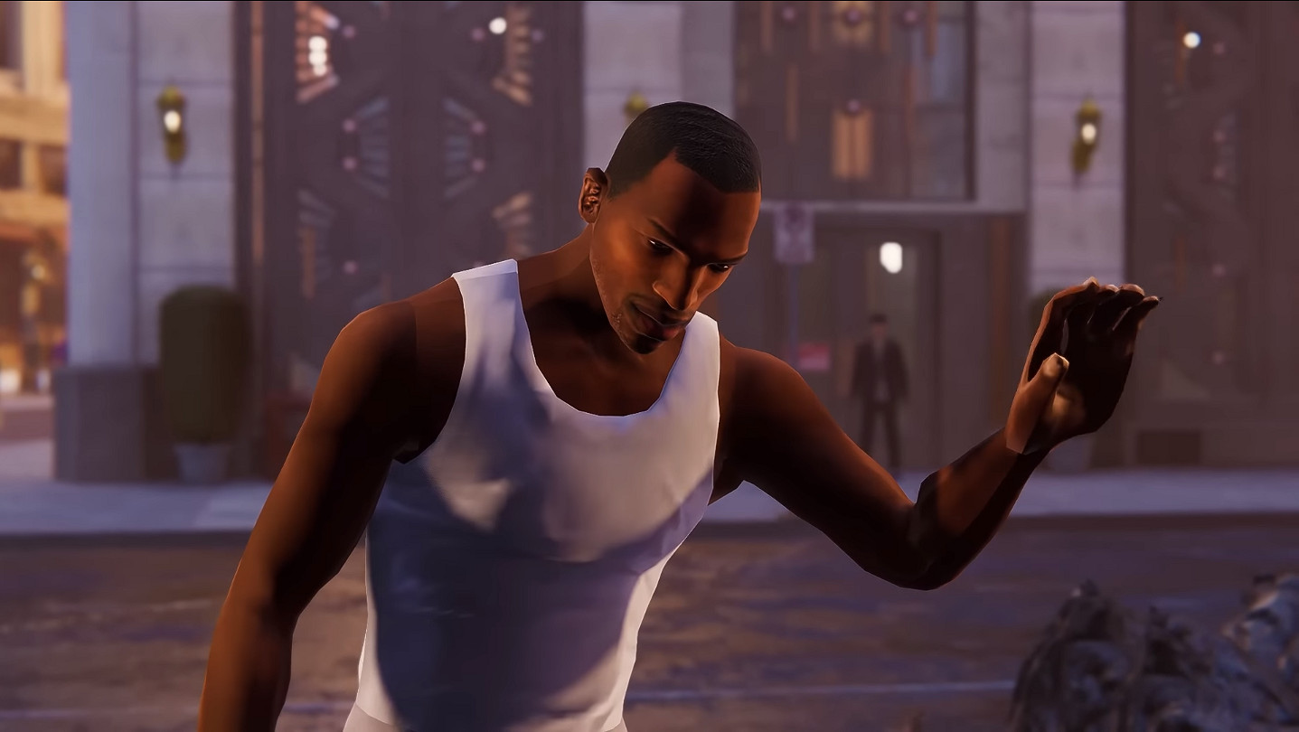 《漫威蜘蛛人》MOD：彼得帕克替換成《GTA》主角CJ