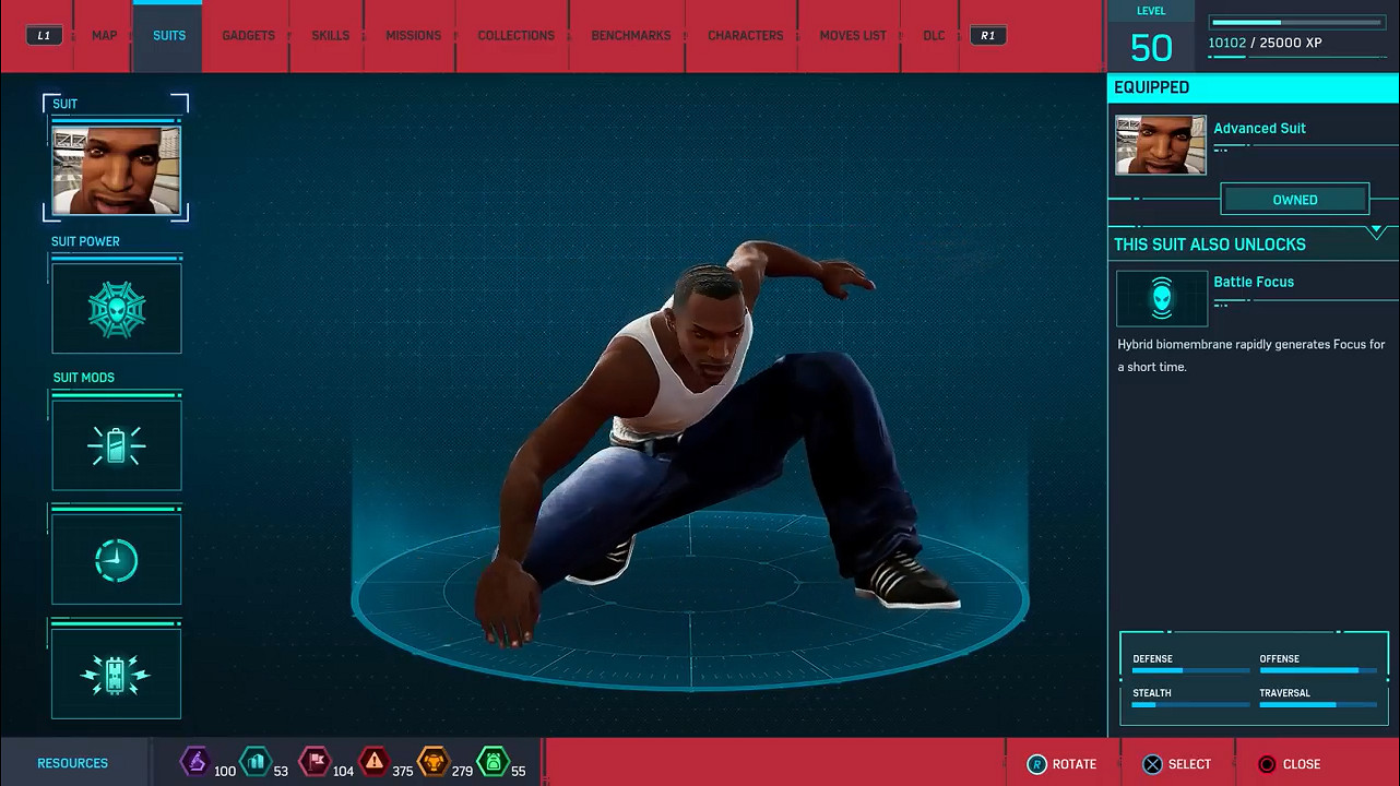 《漫威蜘蛛人》MOD：彼得帕克替換成《GTA》主角CJ