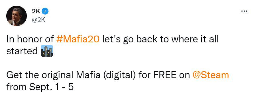 喜加一預告:Steam《四海兄弟》初代遊戲即將限免! 喜加一預告:Steam《四海兄弟》初代遊戲即將限免!