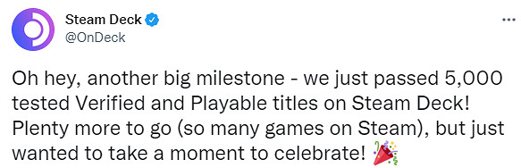 已有超過5000款遊戲通過Steam Deck掌機的相容性驗證 已有超過5000款遊戲通過Steam Deck掌機的相容性驗證