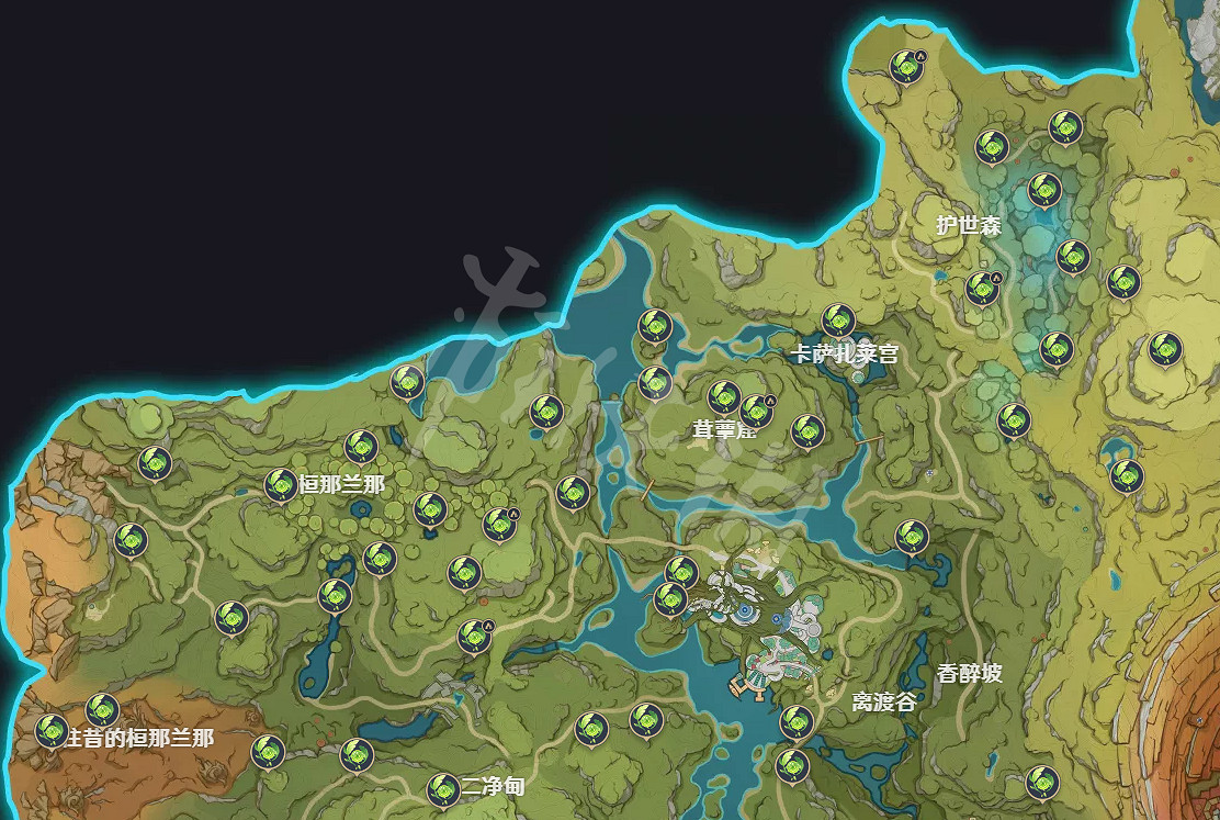 《原神》須彌草神瞳位置在哪?全草神瞳位置一覽圖分享 《原神》須彌草神瞳位置在哪?全草神瞳位置一覽圖分享